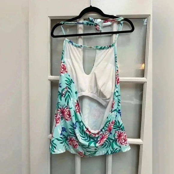 Liz Claiborne | Tropical Floral Tankini Swimsuit Top Size 22W NWOT - Picture 7 of 14